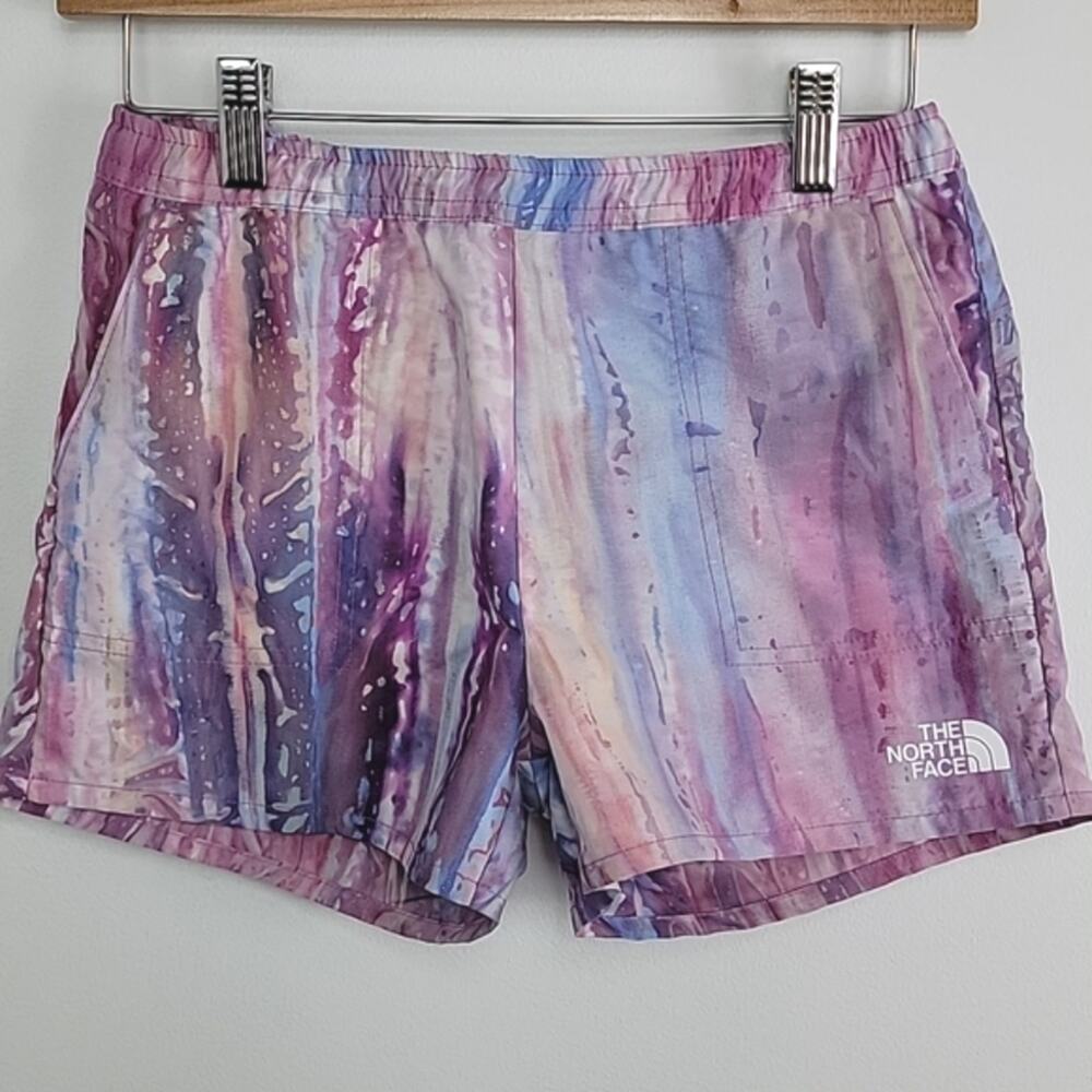 The North Face Girls Print Class V Water‎ Short in Wisteria Purple Medium